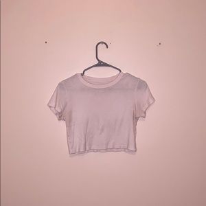 Pink cropped t